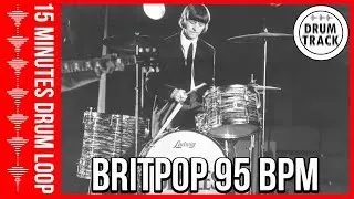 Drum Beat 95 bpm - Groove Drum Track 95 BPM Britpop | Batería 95 BPM Britpop