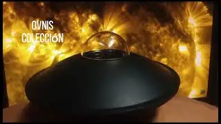 Platillo volador con tripulante en tercera dimensión