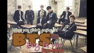 What you didnt notice in BTS boy in luv Dance practice