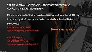 RUCKUS ICX - ACL Order of Operations