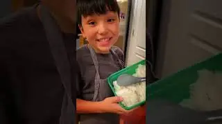 Little Man’s Egg Fried Rice #friedrice #asianfood easyrecipe #dinnerideas #kidscooking