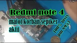 Solusi redmi note 4 matitotal akibat dicolok kesepiker aktif | konslet short besar redmi note 4