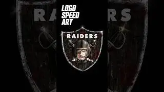 NFL Raiders Realistic Logo Speed Art