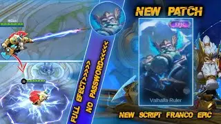 script skin franco epic valhalla ruler no password || Full efect - New patch Mlbb