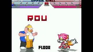 MUGEN Fight - Homer Simpson and Peter Griffin vs. Sonic The Hedgehog and Tails