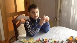 Смотреть коллекцию игрушек мультика Панда Кунг-Фу от Киндер Сюрприз