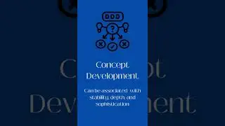 CONCEPT DEVELOPMENT. Giving different stages of the product development process colors.