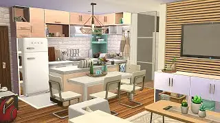 1313 21 CHIC STREET APARTMENT + Story 🌆 Sims 4 Speed Build Stop Motion (NO CC)
