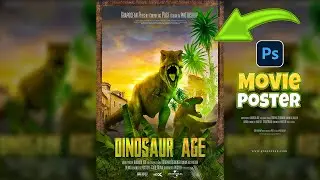 High Quality Adventure Movie Poster Layout Design | Adobe Photoshop Tutorial