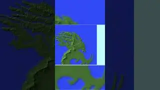 СОЗДАНИЕ КАРТЫ MINECRAFT В WORLD PAINTER | ТАЙМЛАПС ОСТРОВА ДРАКОНОВ #shorts
