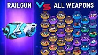 Railgun vs All Weapons - Mech Arena
