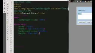 Basic Contact Form HTML and CSS