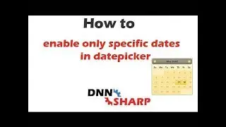 Enable specific dates in Datepicker