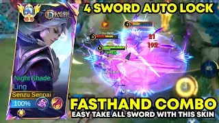 LING FASTHAD AUTO LOCK 99% ACCURACY TAKE ALL SWORD | Ling Top Global Gameplay Mobile Legends