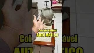 Testei o COLCHÃO INFLÁVEL AUTOMÁTICO! #shorts #viral