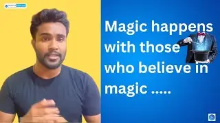 Magic happens with Those who believe in Magic | #spokenenglish #interview #ssc