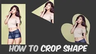 How to crop shape in Photoshop | Crop Image Shape | Tutorials Tuts