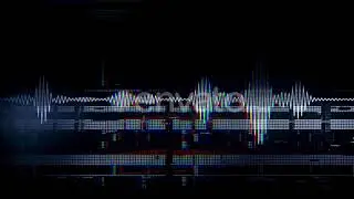 Cinematic Glitch Audio Waves | Motion Graphics - Videohive template