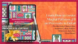 Learn how to create Mughal Patterns on Procreate | Mughal Masterclass 2.0 Learn with Lakeerein