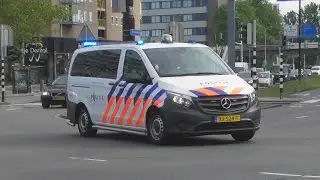 Brandweer, Politie en Ambulances (rijopleiding) met spoed door Rotterdam!