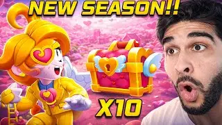 NEW Brawl Stars Season 😱 Opening 10 LOVE Boxes + NEW Brawl Pass!!