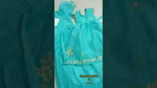 Mother & daughter twinning dress from old saree/ stitch by me