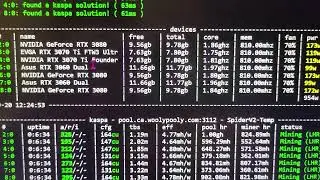 Swapping more parts around to get some dedicated CPU builds running, plus checking my Kaspa