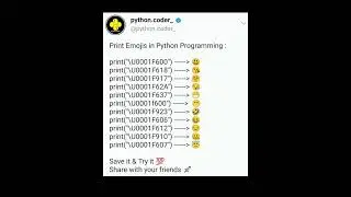 Print Emojis using Python 