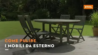 Tutorial: come pulire i mobili da giardino