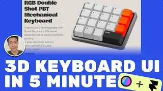 3D Keyboard UI Website in 5 Minutes | Spline & Framer Tutorial