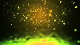 Abstract Yellow Fireflies
