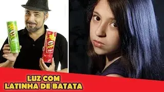 Luz com latinha de batata - Dicas de Fotografia