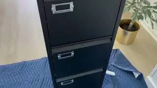 4 Drawer File Cabinet with Lock, Metal Filing Cabinets by NODHM
