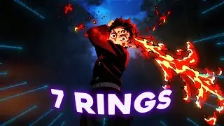 「7 rings😈🖤」Demon Slayer「AMV/EDIT」4K