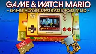 Game & Watch Mario - 64MB Flash Upgrade + SD Mod