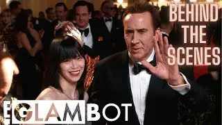 Nicolas Cage & Riko Shibata GLAMBOT: BTS At 2024 Oscars