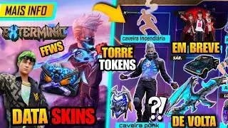NOVIDADES FFWS! SKIN EVO AK47 VOLTANDO, NOVO TORRE DE TOKENS, SKIN JKT E MAIS ATUALIZAÇÃO FREE FIRE