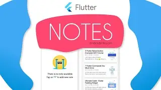 Flutter Note-Taking App With Image Storing Feature Using Provider, Sqflite and ImagePicker