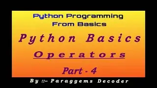 Special Operators In Python | is , is not Operator | in , not in Operators | Python Tutorial 12