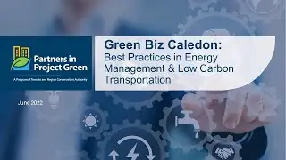 Best Practices in Energy Management and Low Carbon Transportation Workshop