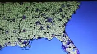 REMEMBER THE MAP? HERE ARE THE NUCLEAR SILOS IN USA, COMPARED TO NUKE HITS SUPPOSEDLY