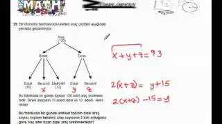 2012 YGS MATEMATİK SORU ÇÖZÜMLERİ-29.SORU