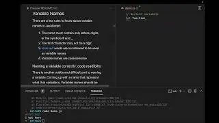 Intro to JS: 1 Variables