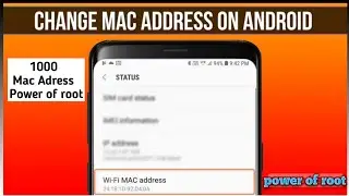 how to change mac address on android