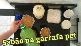 Sabão caseiro na garrafa pet - a receita mais prática, simples, rápida e fácil