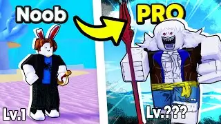 NOOB TO PRO SABER V2 IS OVERPOWERED! | Part 4 In Blox Fruits (Roblox)