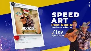 #SpeedArt - POST Henrique e Cristiano #photoshop