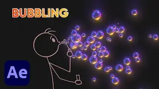 How to animate Bubbles in After Effects | Tutorial | AE Shiba
