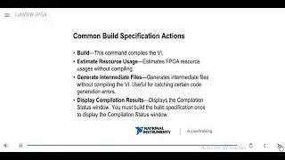 LabVIEW FPGA part 7 | Compiling FPGA VI | Compile server | Working with build specifications