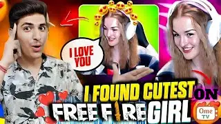 I Found New Cutest Free Fire Girl ❤️😂 But She Challenged Me For 1vs2 Match 😱 !! #ff #omegleprank